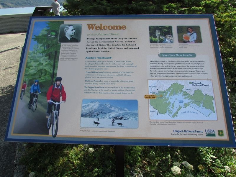 Chugach National Forest Marker. Click for full size. Chugach National Forest Marker image. Click for full size.