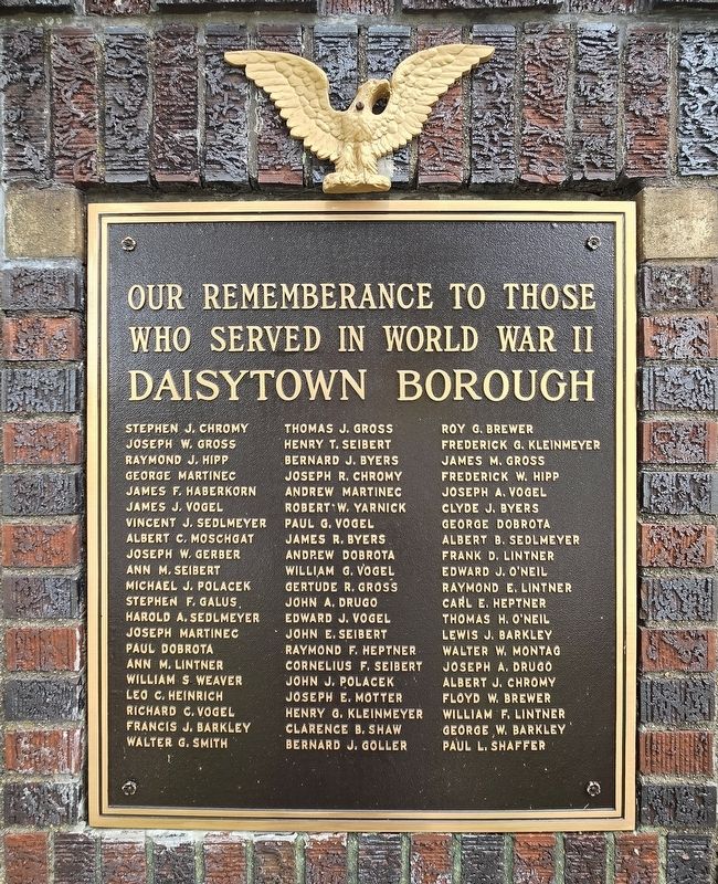 Daisytown Veterans Monument. Click for full size. Daisytown Veterans Monument image. Click for full size.