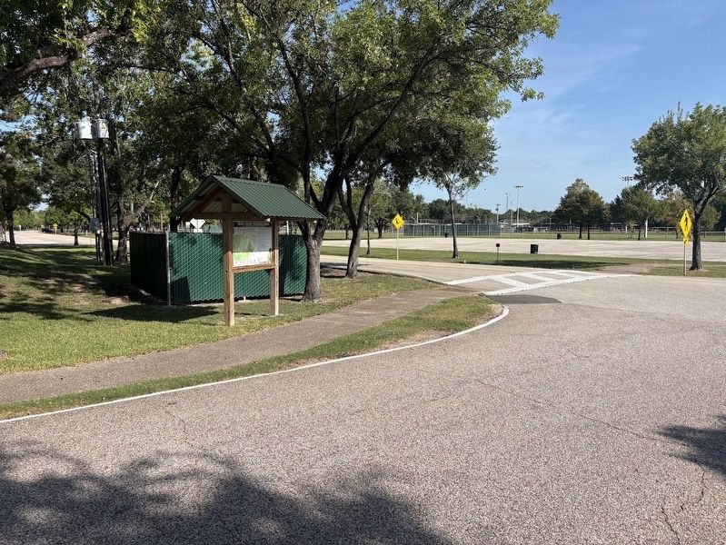 Bear Creek Pioneers Park Marker. Click for full size. Bear Creek Pioneers Park Marker image. Click for full size.