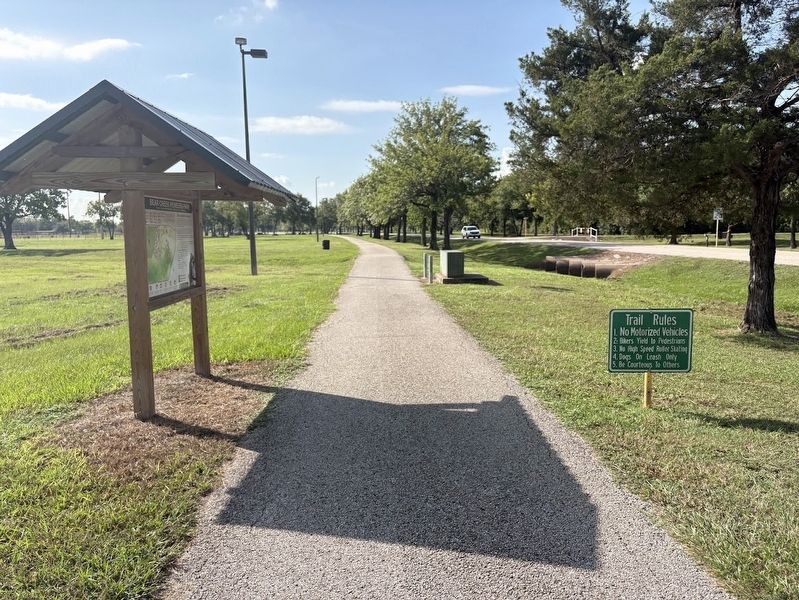 Bear Creek Pioneers Park Marker. Click for full size. Bear Creek Pioneers Park Marker image. Click for full size.