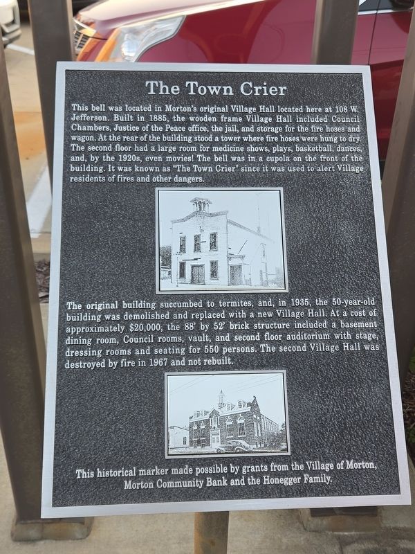 The Town Crier Marker. Click for full size. The Town Crier Marker image. Click for full size.