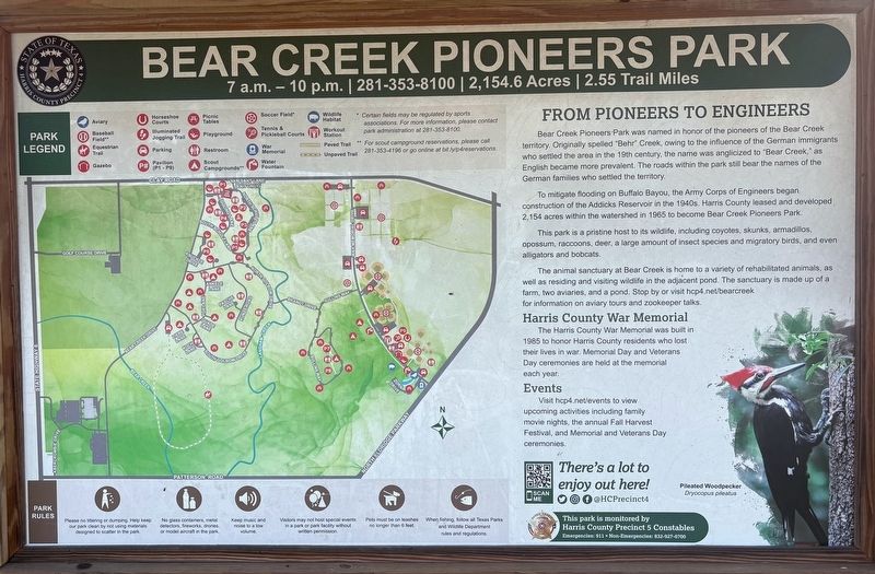 Bear Creek Pioneers Park Marker image. Click for full size.