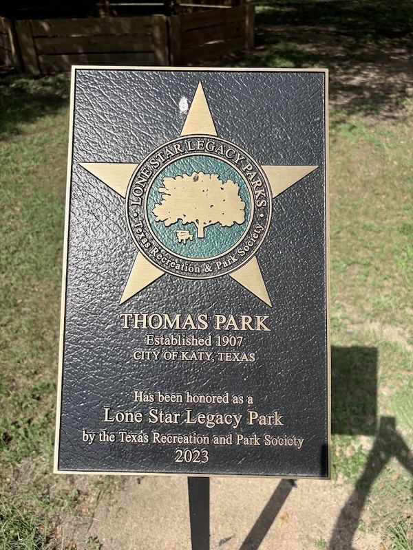 Thomas Park marker. Click for full size. Thomas Park marker image. Click for full size.