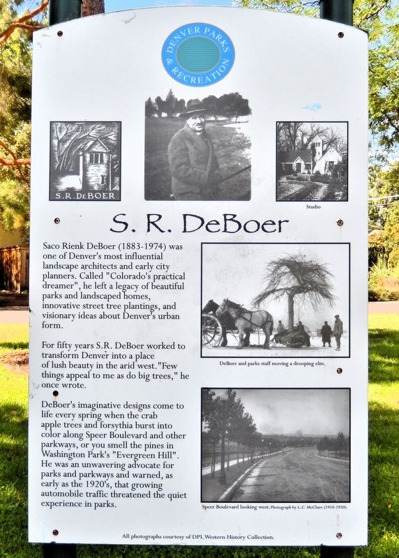 S. R. DeBoer Marker. Click for full size. S. R. DeBoer Marker image. Click for full size.