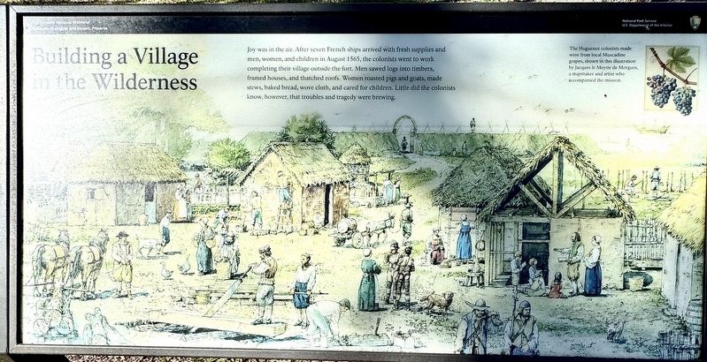 Building a Village in the Wilderness Marker. Click for full size. Building a Village in the Wilderness Marker image. Click for full size.
