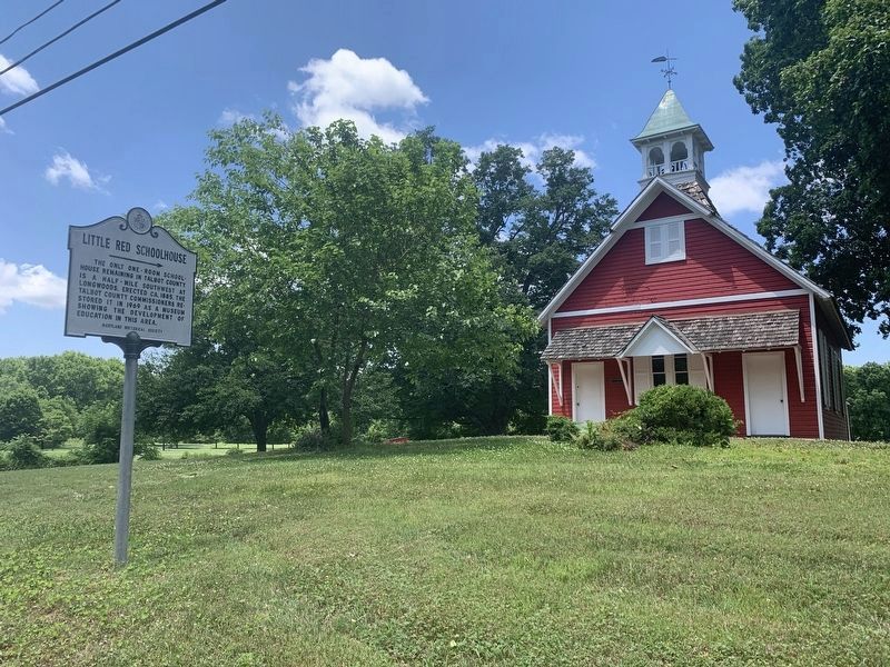 Little Red Schoolhouse Marker. Click for full size. Little Red Schoolhouse Marker image. Click for full size.