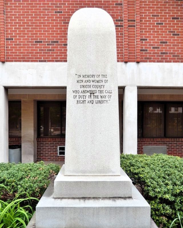 Veterans Memorial (<i>north side</i>) image. Click for full size.