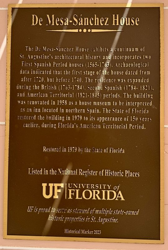 De Mesa-Sánchez House Marker. Click for full size. De Mesa-Sánchez House Marker image. Click for full size.