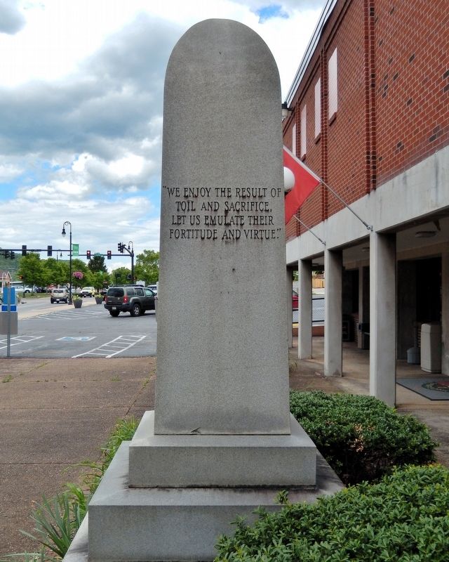 Veterans Memorial (<i>west side</i>) image. Click for full size.