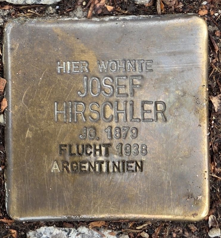 Josef Hirschler Marker. Click for full size. Josef Hirschler Marker image. Click for full size.