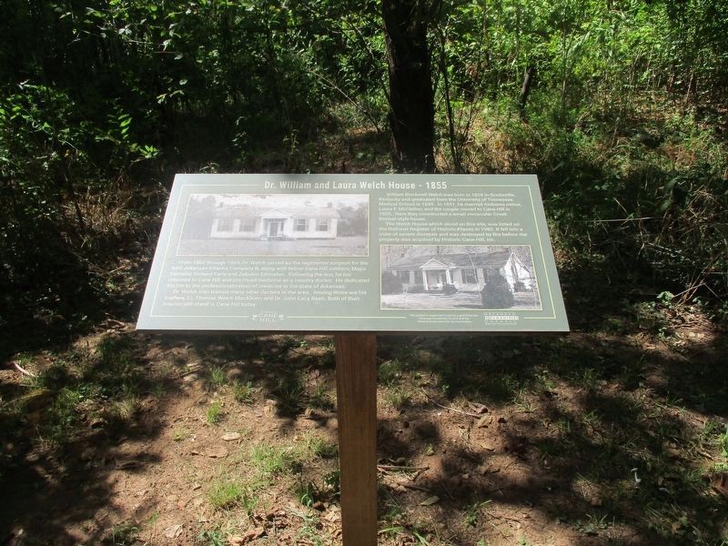 Dr. William and Laura Welch House - 1855 Marker. Click for full size. Dr. William and Laura Welch House - 1855 Marker image. Click for full size.