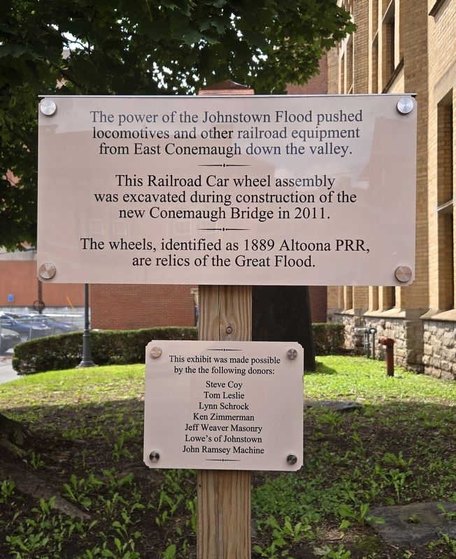 The Power of the Johnstown Flood Marker. Click for full size. The Power of the Johnstown Flood Marker image. Click for full size.