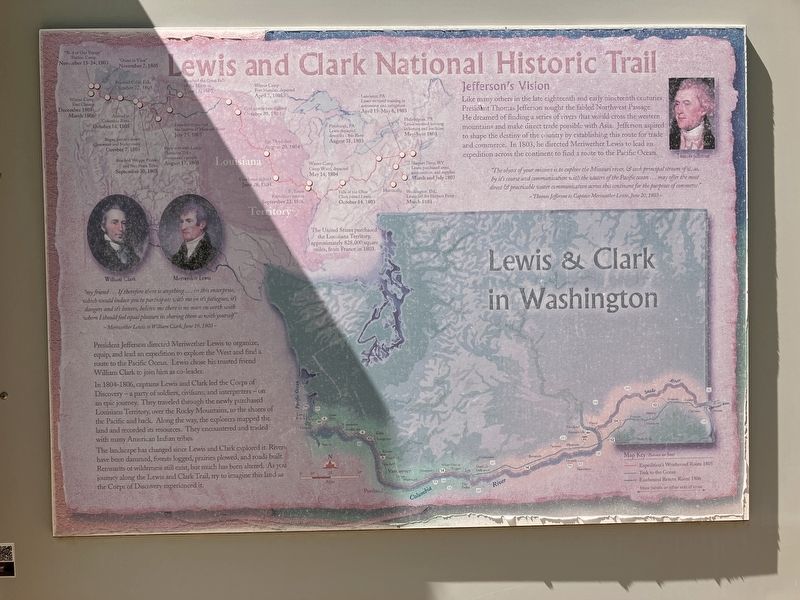 Lewis and Clark National Historic Trail Marker image. Click for full size.