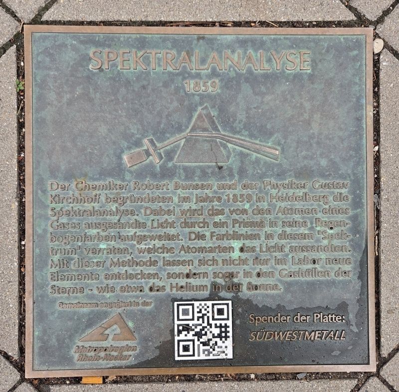 Spektralanalyse / Spectral Analysis Marker image. Click for full size.