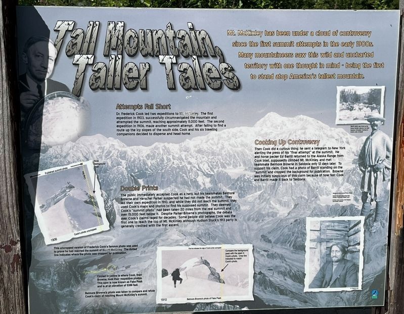 Tall Mountain, Taller Tales Marker. Click for full size. Tall Mountain, Taller Tales Marker image. Click for full size.