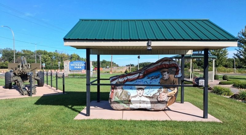 Norwood Young America Freedom Rock Memorial image. Click for full size.