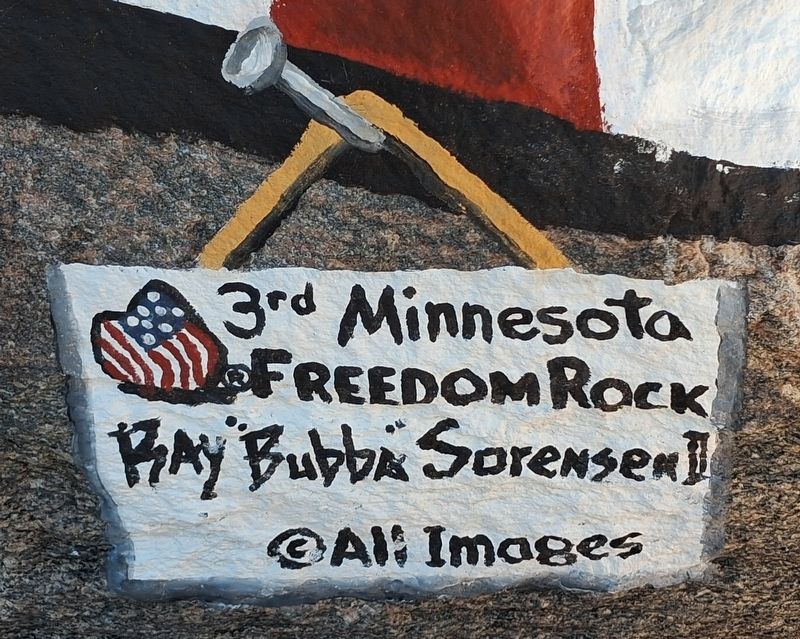 Norwood Young America Freedom Rock Memorial Artist image. Click for full size.