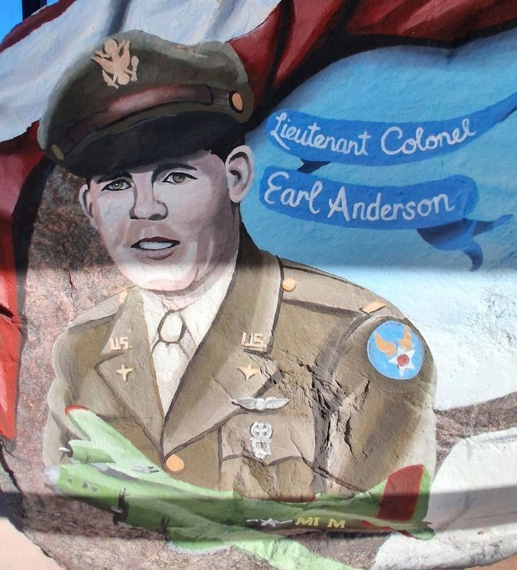Norwood Young America Freedom Rock<br>Lt Col Earl Anderson image. Click for full size.