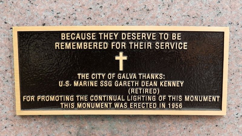 Because They Deserved to be Remembered for Their Service. Click for full size. Because They Deserved to be Remembered for Their Service image. Click for full size.