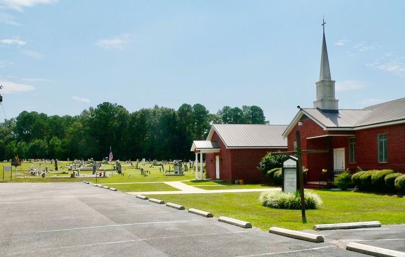Old Center Methodist Church / Old Center Cemetery Marker (on left). Click for full size. Old Center Methodist Church / Old Center Cemetery Marker (on left) image. Click for full size.