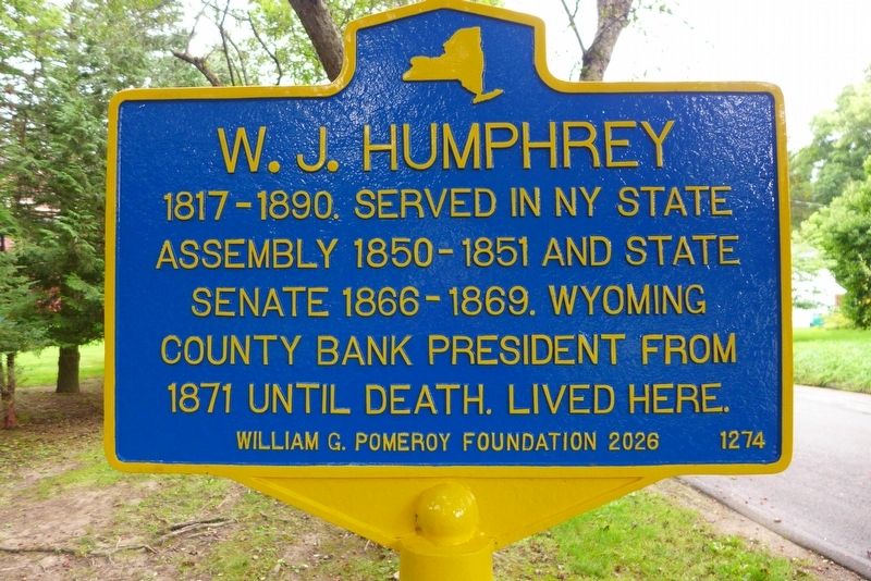 W.J. Humphrey Marker. Click for full size. W.J. Humphrey Marker image. Click for full size.