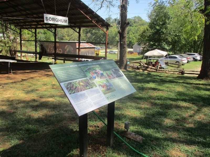 Archie Leonard Reed Sorghum Shed Marker and Surrounding Area. Click for full size. Archie Leonard Reed Sorghum Shed Marker and Surrounding Area image. Click for full size.