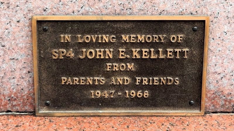 In Loving Memory of SP4 John E. Kellett. Click for full size. In Loving Memory of SP4 John E. Kellett image. Click for full size.