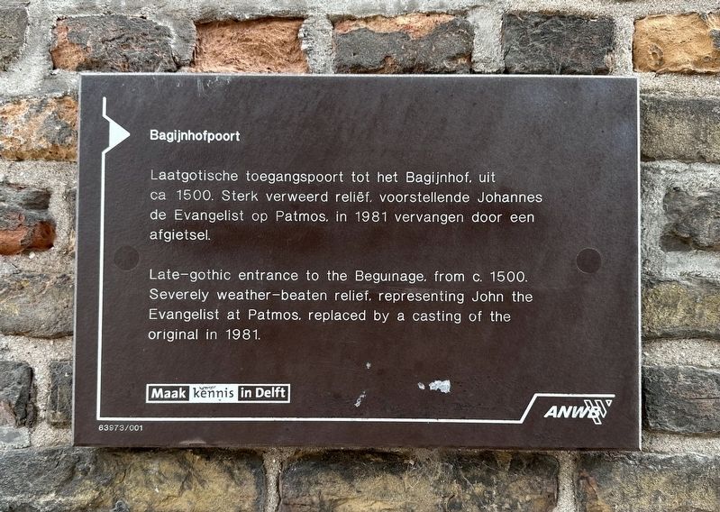 Bagijnhofpoort Marker image. Click for full size.
