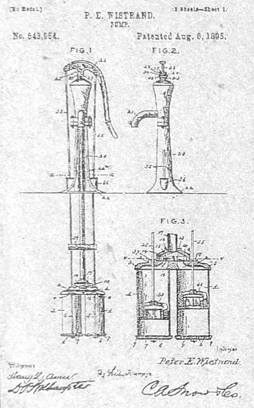 Marker detail: Double Cylinder Pump Patent. Click for full size. Marker detail: Double Cylinder Pump Patent image. Click for full size.