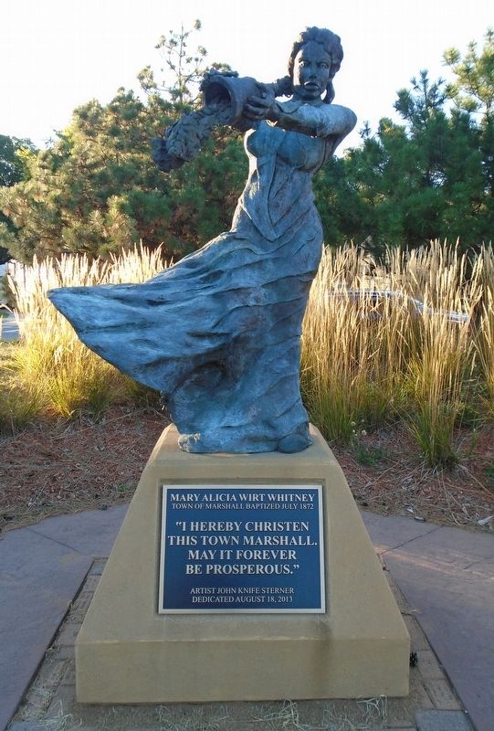 Mary Alicia Wirt Whitney Statue and Marker. Click for full size. Mary Alicia Wirt Whitney Statue and Marker image. Click for full size.
