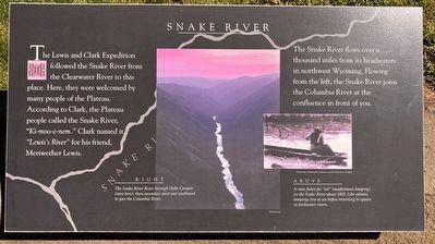 Snake River Marker. Click for full size. Snake River Marker image. Click for full size.