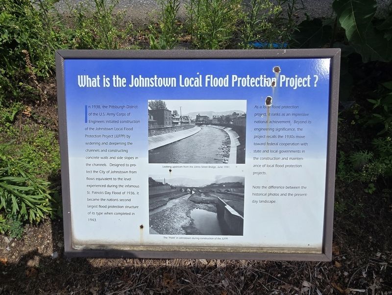 What is the Johnstown Local Flood Protection Project? Marker image. Click for full size.