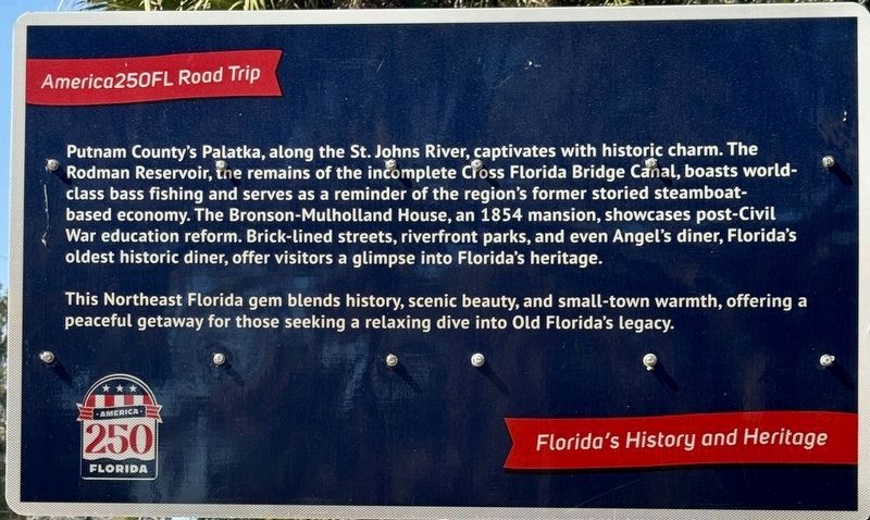 Historic Palatka Marker (Side2). Click for full size. Historic Palatka Marker (Side2) image. Click for full size.
