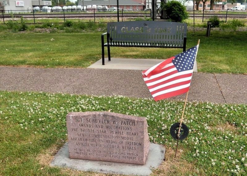 Sgt. Schuyler Brent Patch Marker. Click for full size. Sgt. Schuyler Brent Patch Marker image. Click for full size.