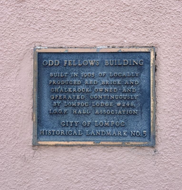 Odd Fellows Building Marker. Click for full size. Odd Fellows Building Marker image. Click for full size.