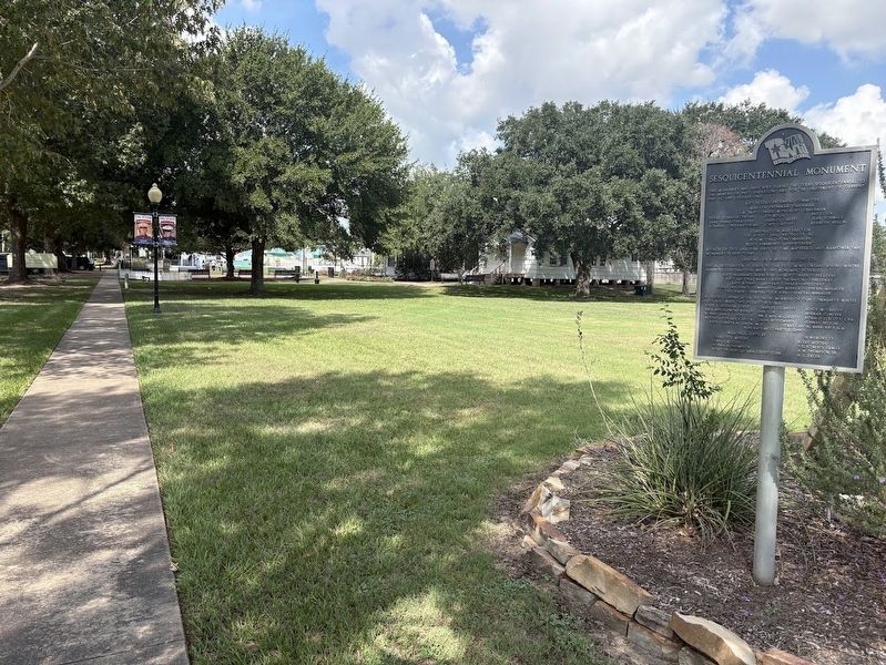 Sesquicentennial Monument Marker. Click for full size. Sesquicentennial Monument Marker image. Click for full size.