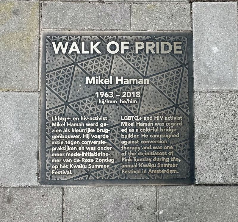Mikel Haman Marker. Click for full size. Mikel Haman Marker image. Click for full size.