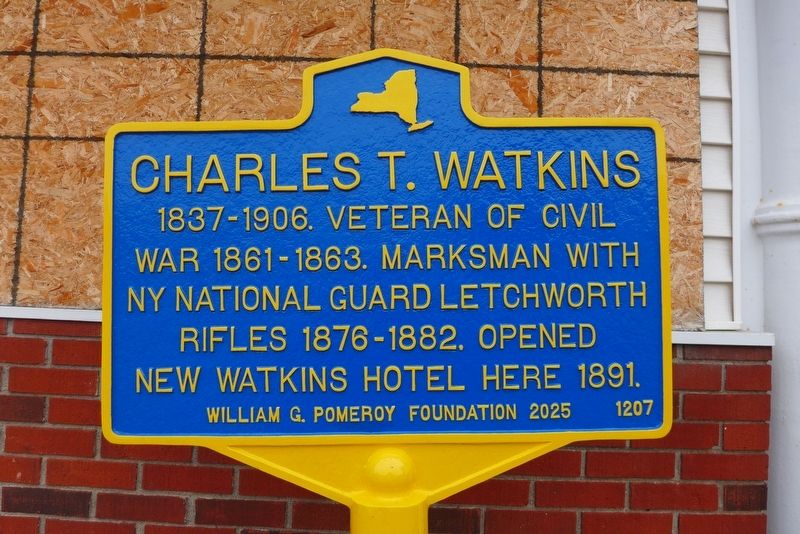 Charles T. Watkins Marker. Click for full size. Charles T. Watkins Marker image. Click for full size.