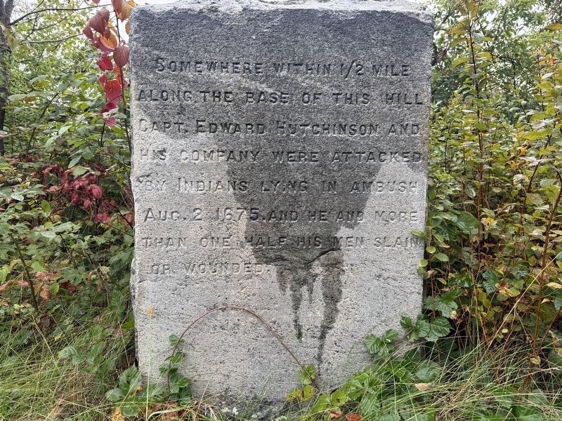 Capt. Hutchinson and His Company Marker. Click for full size. Capt. Hutchinson and His Company Marker image. Click for full size.
