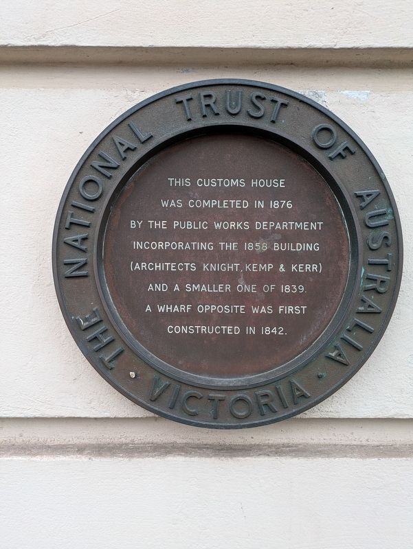 Customs House Marker. Click for full size. Customs House Marker image. Click for full size.