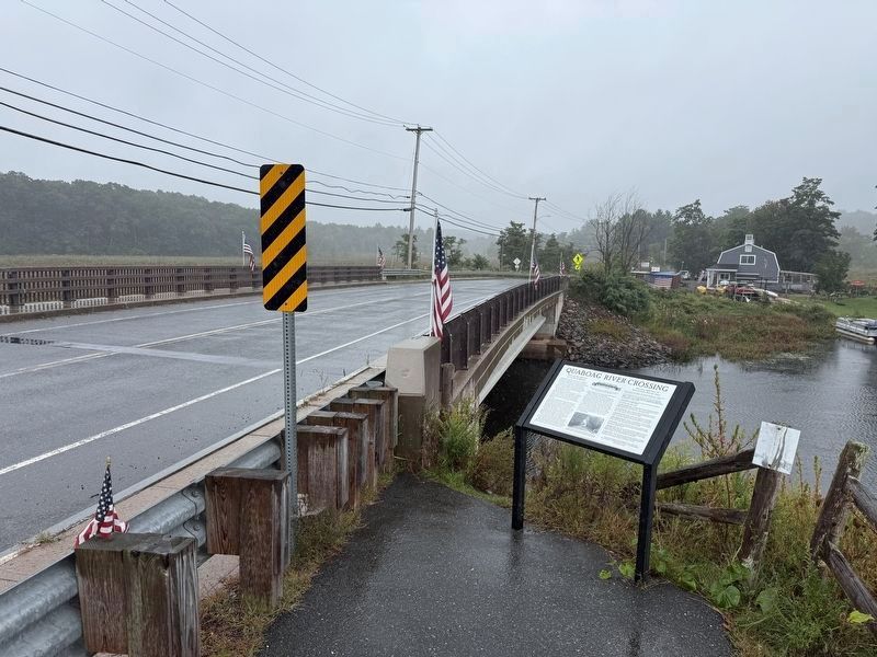 Quaboag River Crossing Marker. Click for full size. Quaboag River Crossing Marker image. Click for full size.