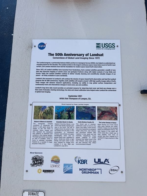 The 50th Anniversary of Landsat Marker. Click for full size. The 50th Anniversary of Landsat Marker image. Click for full size.