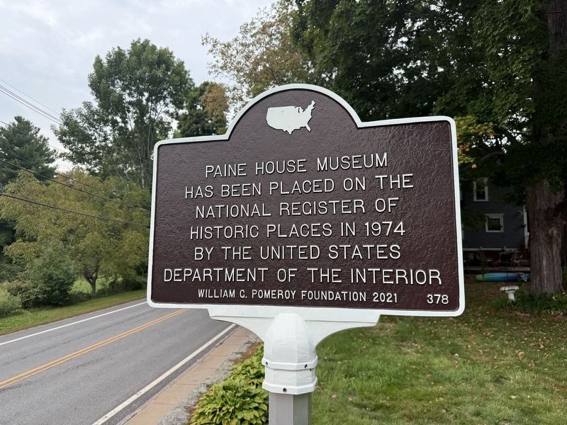 Paine House Museum Marker. Click for full size. Paine House Museum Marker image. Click for full size.