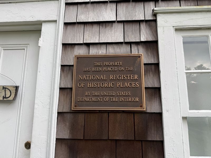 Additional National Register plaque for the house. Click for full size. Additional National Register plaque for the house image. Click for full size.