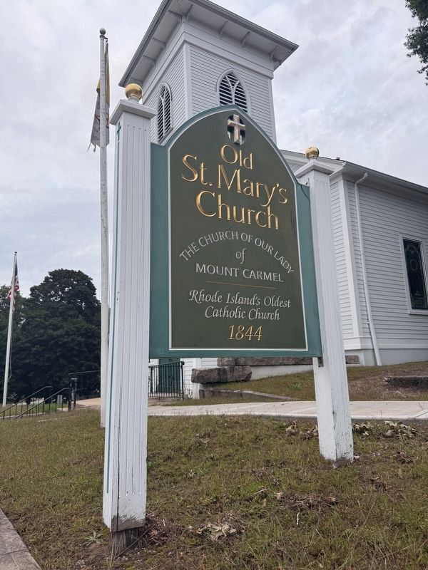 Old St. Mary's Church Marker. Click for full size. Old St. Mary's Church Marker image. Click for full size.