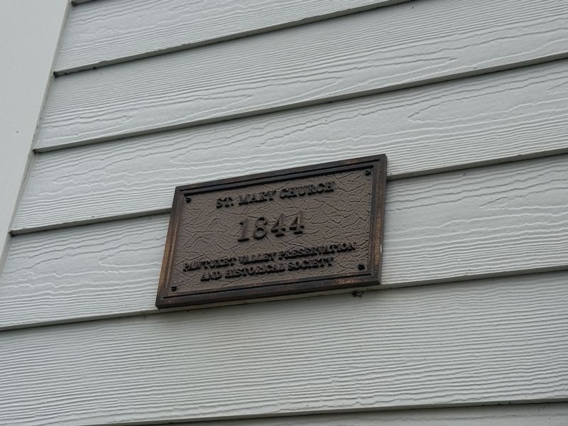 Signage on the church. Click for full size. Signage on the church image. Click for full size.
