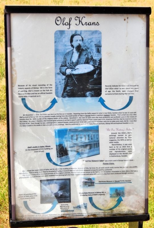 Olof Krans Marker. Click for full size. Olof Krans Marker image. Click for full size.