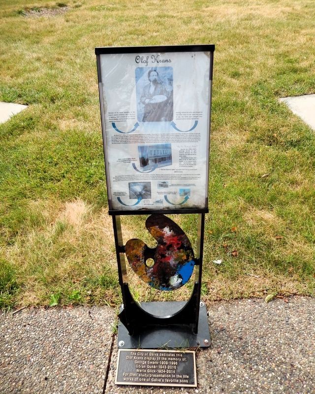 Olof Krans Marker. Click for full size. Olof Krans Marker image. Click for full size.
