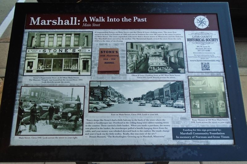 Main Street Marker. Click for full size. Main Street Marker image. Click for full size.