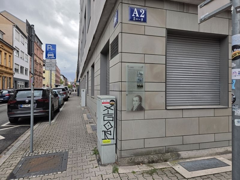 Wohnhaus von August von Kotzebue, A 2, 5 / Residence of August von Kotzebue, A 2, 5 Marker. Click for full size. Wohnhaus von August von Kotzebue, A 2, 5 / Residence of August von Kotzebue, A 2, 5 Marker image. Click for full size.